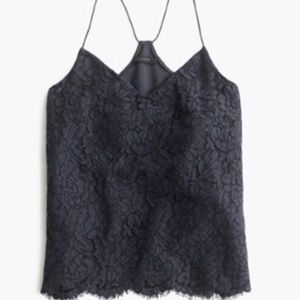 J.Crew Floral lace carrie cami
